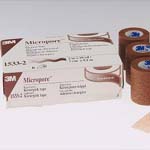 Surgical Tape, Lightweight And Microporous Paper Tape, 1 inch x 10 yards, - Latex, Supported